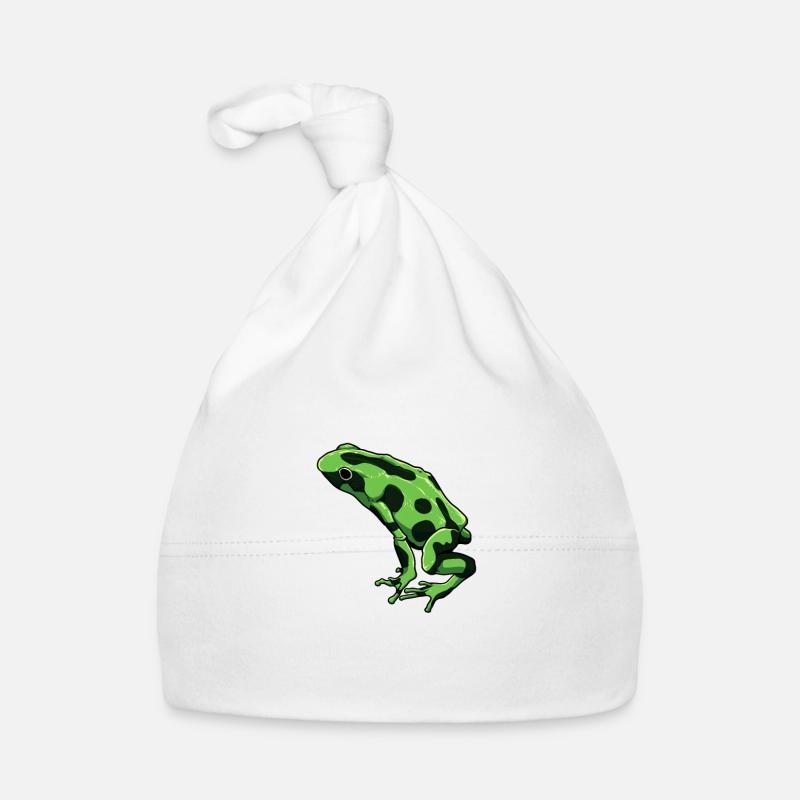 Frog Drawing - Terrible Poison Arrow Frog Organic Baby Cap