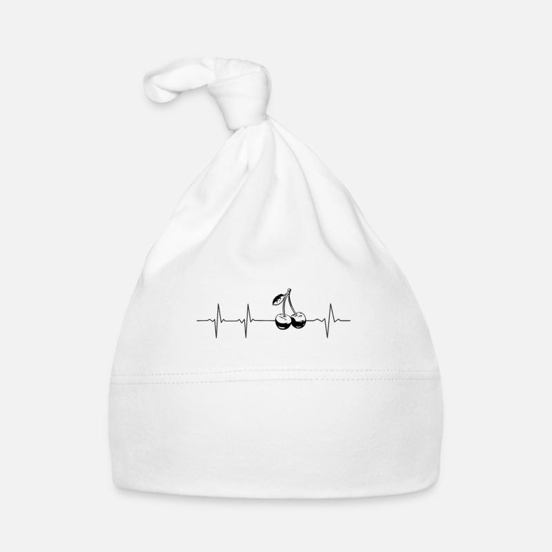 Cherry Fruit Lover Retro Healthy Gift idea Organic Baby Cap