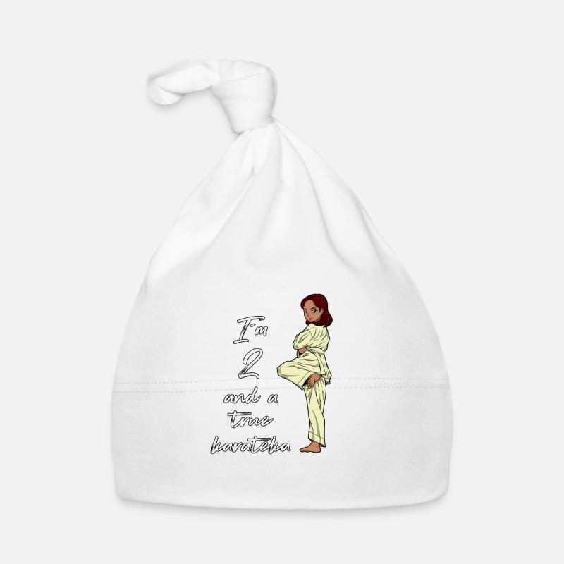 I'm 2 - Girl Karate Organic Baby Cap