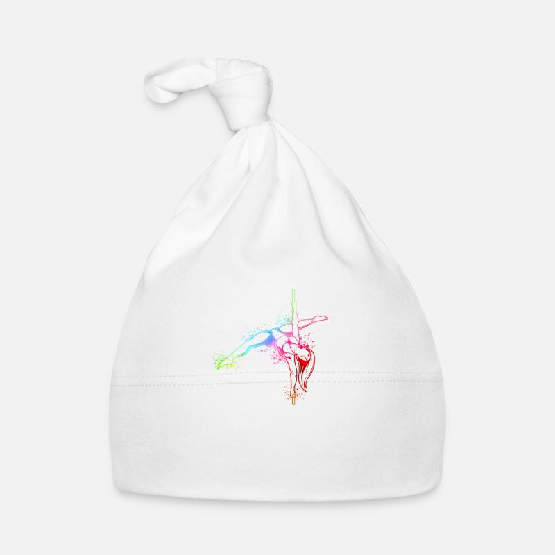 Colorful Pole Fitness Dancer Organic Baby Cap