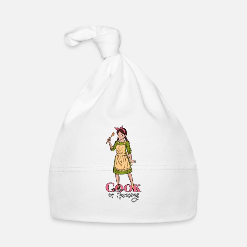 Mädchen Köchin im Training Baby Bio-Mütze