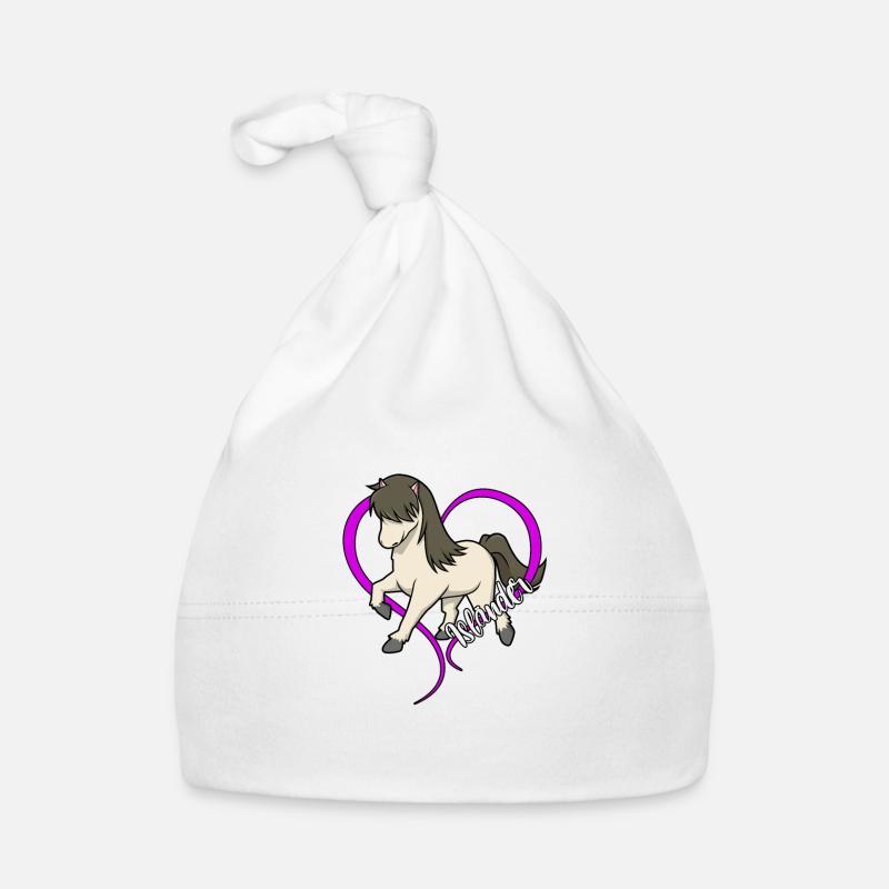 Horse lovers - Icelanders Organic Baby Cap