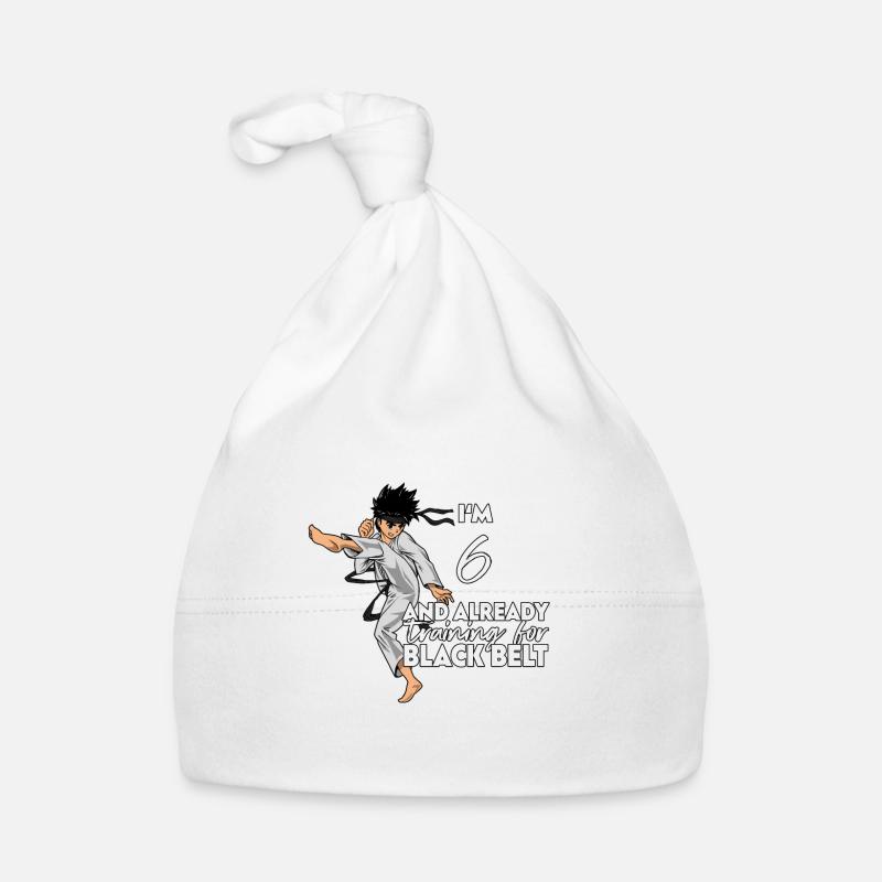 I'm 6 - Boy Karate Organic Baby Cap