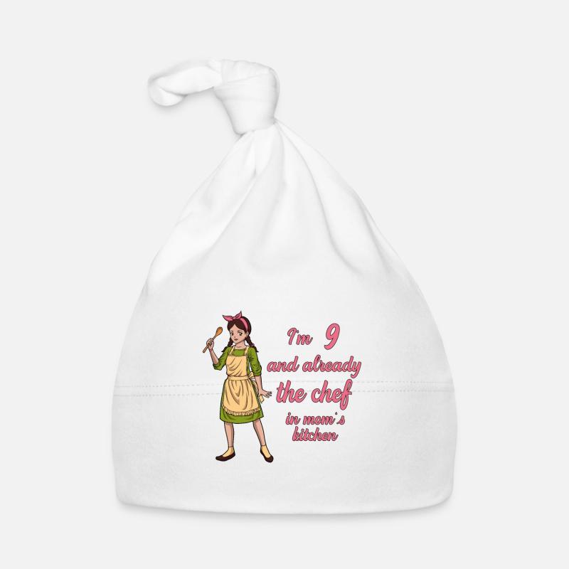 J’ai 9 ans - Fille Chef Bonnet bio Bébé