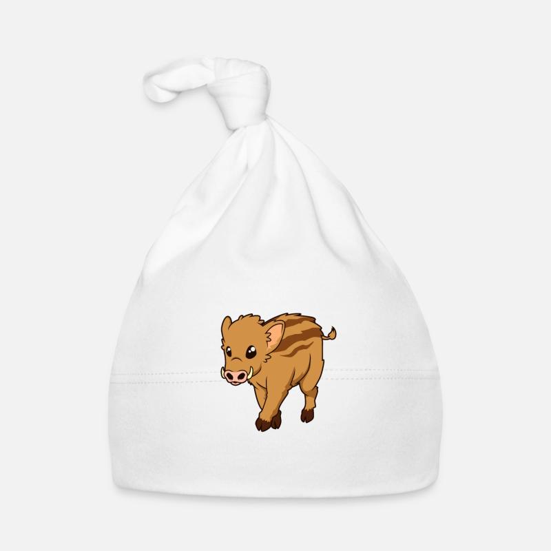 Kawaii Wild Boar Freshling Organic Baby Cap