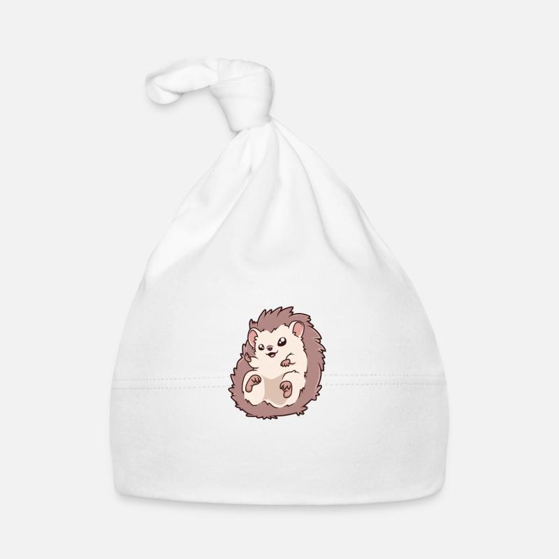 Kawaii White-breasted Ibis Organic Baby Cap