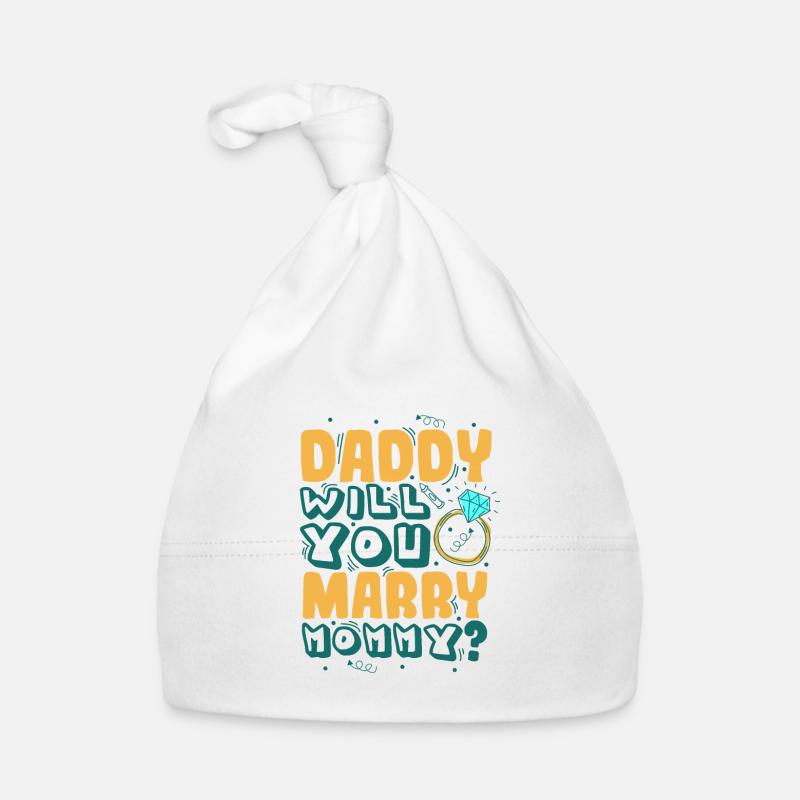 Papa tu veux épouser maman Bonnet bio Bébé