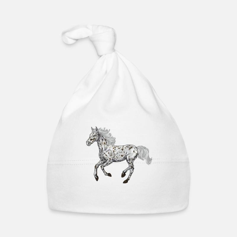 Dessin d’un Appaloosa Bonnet bio Bébé