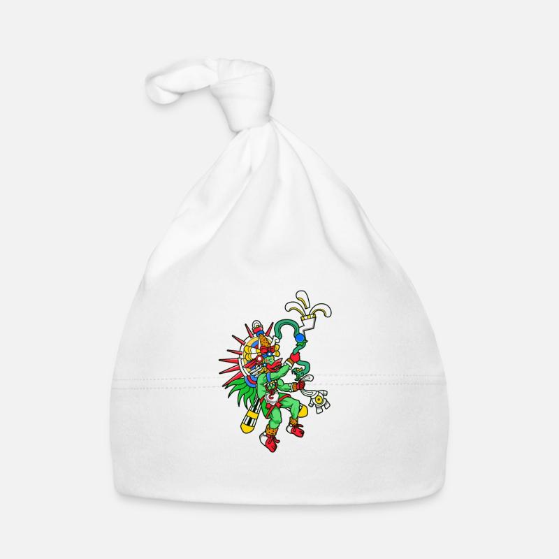 Dieu aztèque du vent - Quetzalcoatl Bonnet bio Bébé