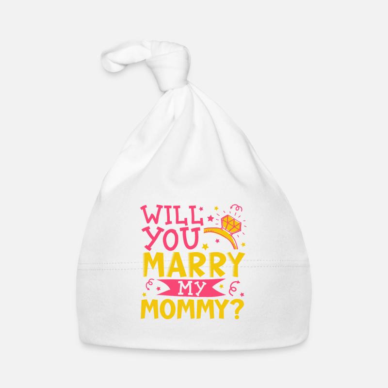 Voulez-vous épouser maman? Bonnet bio Bébé