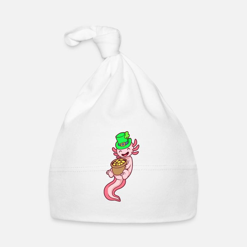 Axolotl Leprechaun - St Patrick’s Axolotl Bonnet bio Bébé