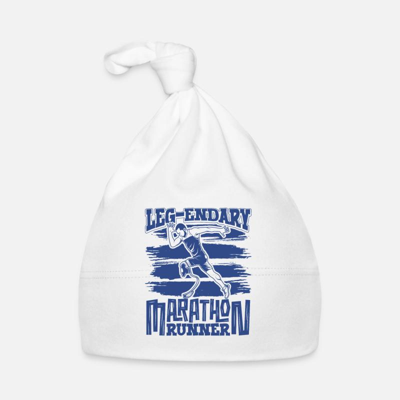 Legendary marathon runner - prosthetic leg Organic Baby Cap