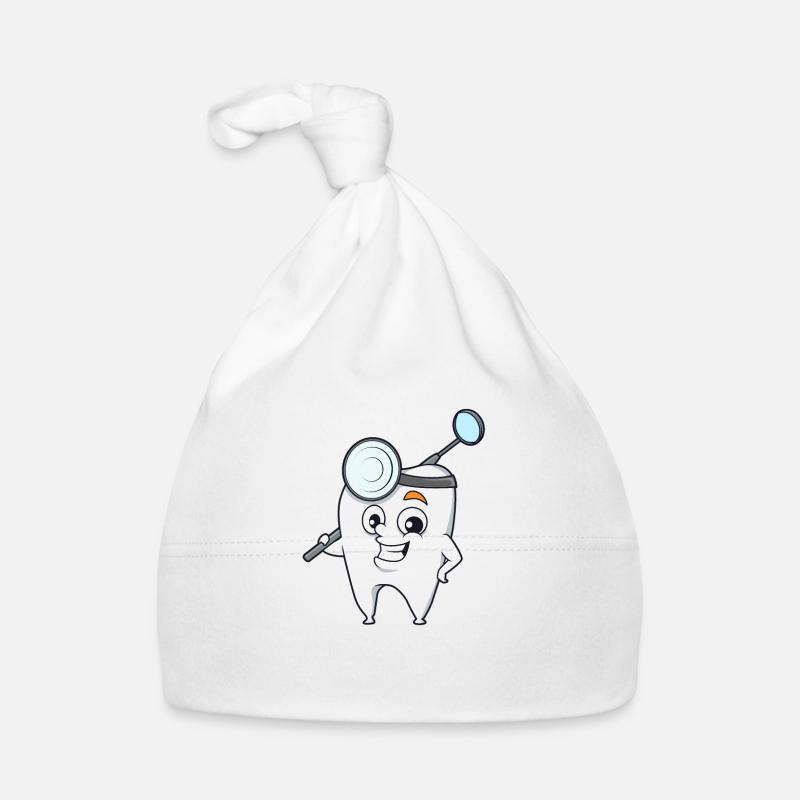 Cartoon Dentist Tooth Organic Baby Cap