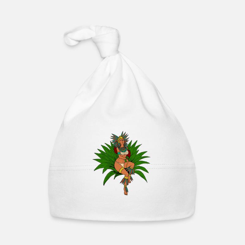 Déesse de la Terre Aztèque - Mayahuel Bonnet bio Bébé
