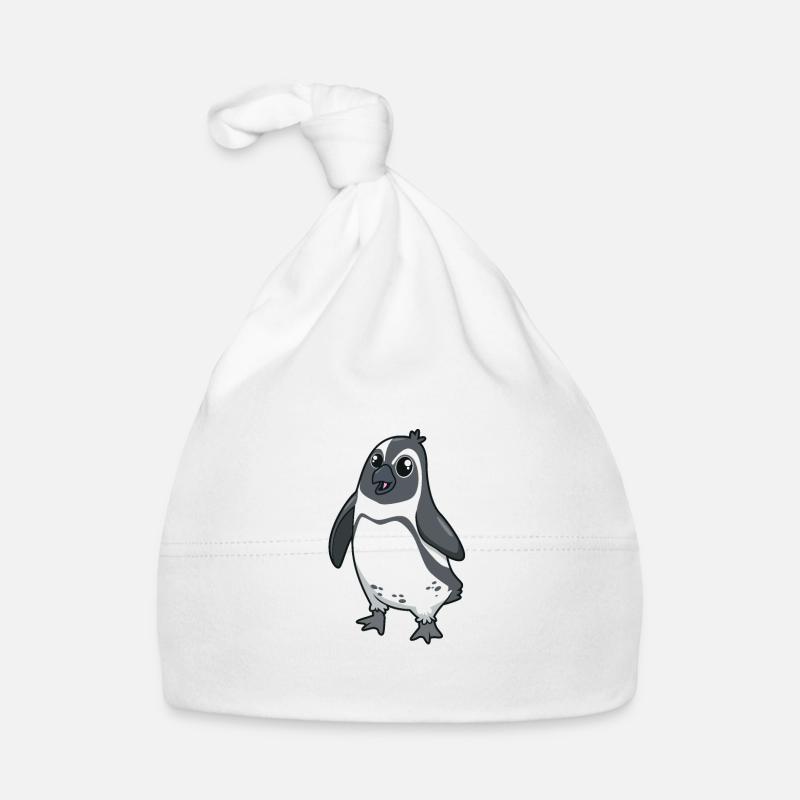Pingouin à lunettes Kawaii Bonnet bio Bébé