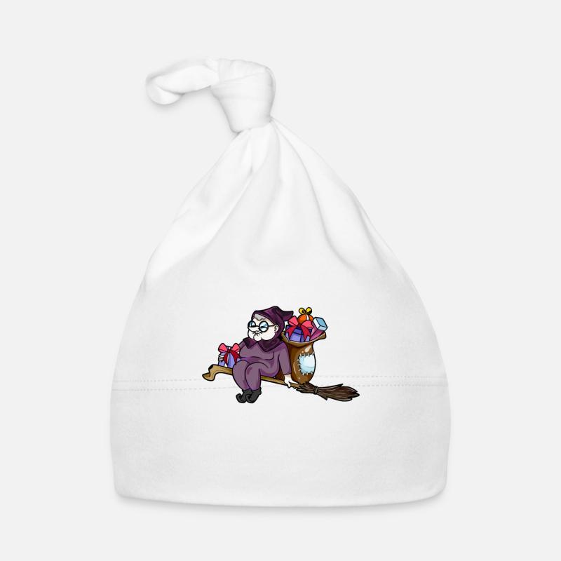 Riding on the broom - Befana Organic Baby Cap
