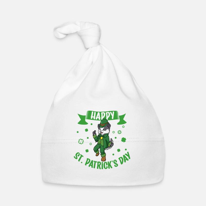 St Patrick’s Badger - Bonne Saint-Patrick Bonnet bio Bébé