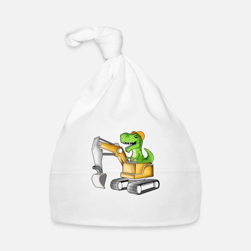 TREX drives excavator driver Organic Baby Cap