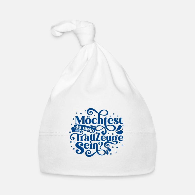 Möchtest du mein Trauzeuge sein Baby Bio-Mütze