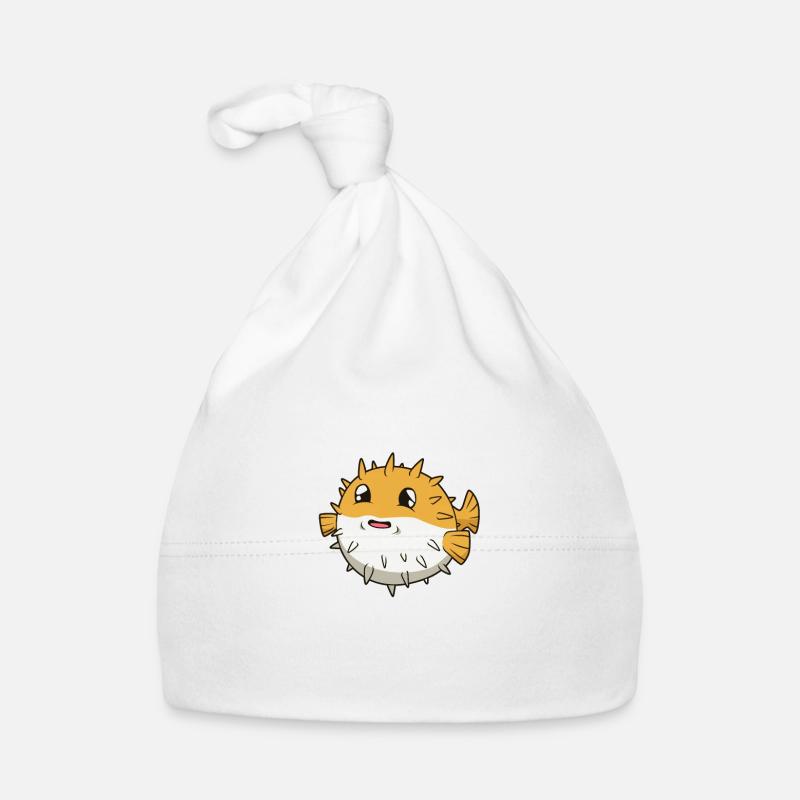 Poisson hérisson Kawaii Bonnet bio Bébé
