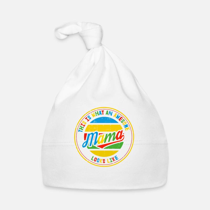 Bester Mama Muttertag Mutter Mom Retro Geschenk Baby Bio-Mütze