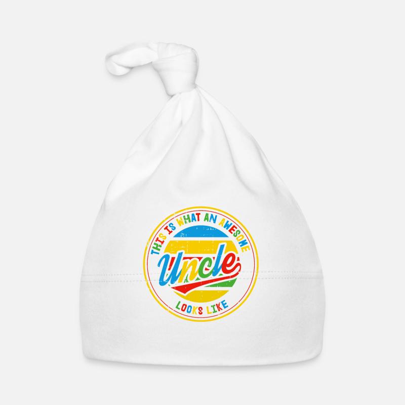 Bester Onkel Retro Patenonkel Geschenk Baby Bio-Mütze