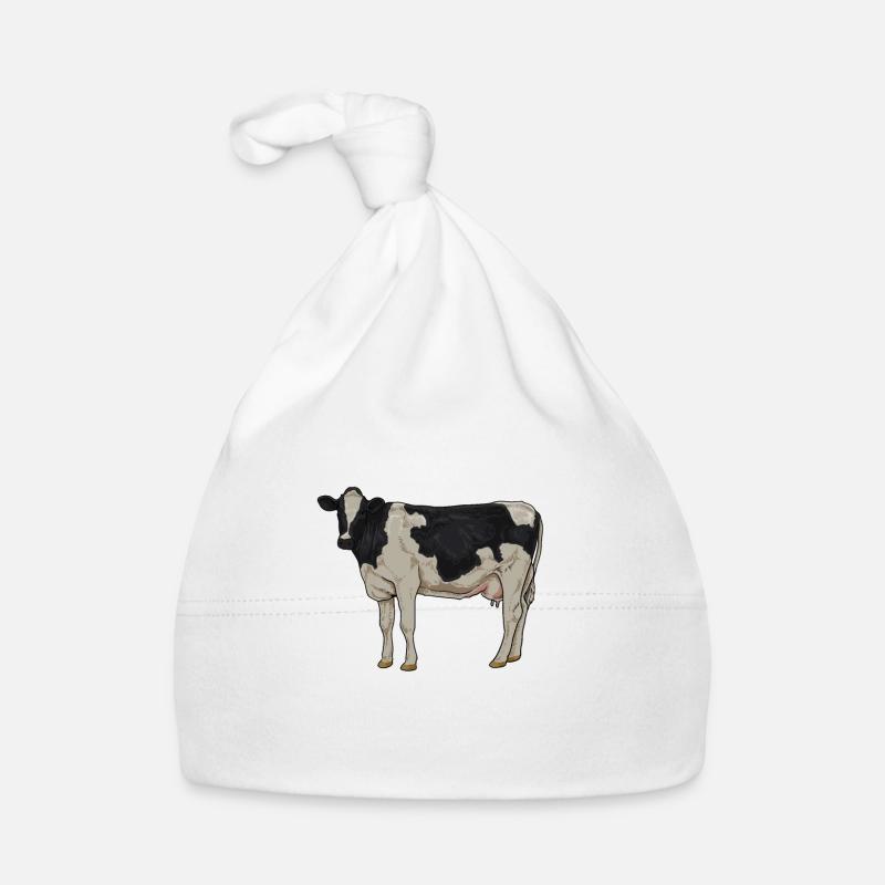 Zeichnung eines Holstein Rind Baby Bio-Mütze