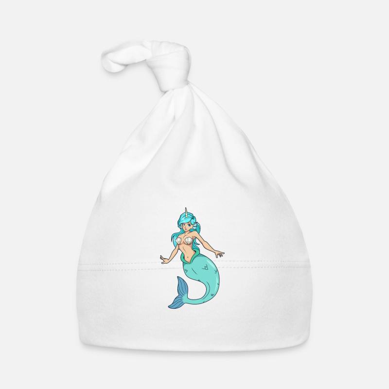 Sirène licorne Bonnet bio Bébé