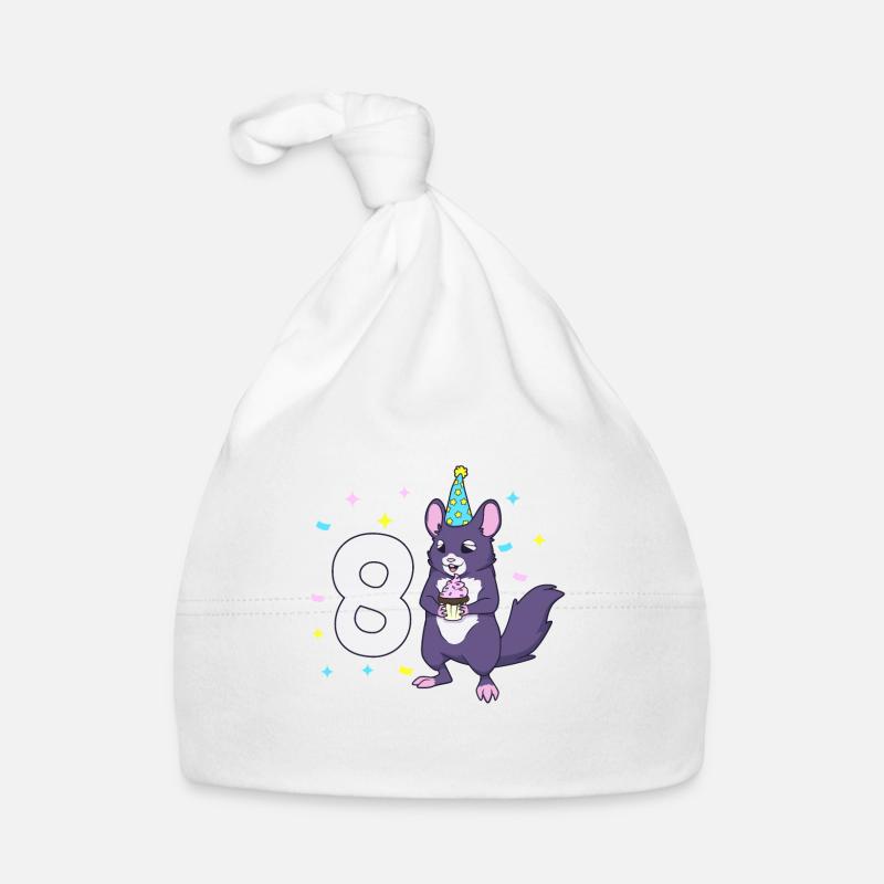 Avec chinchilla - anniversaire des enfants 8 ans Bonnet bio Bébé