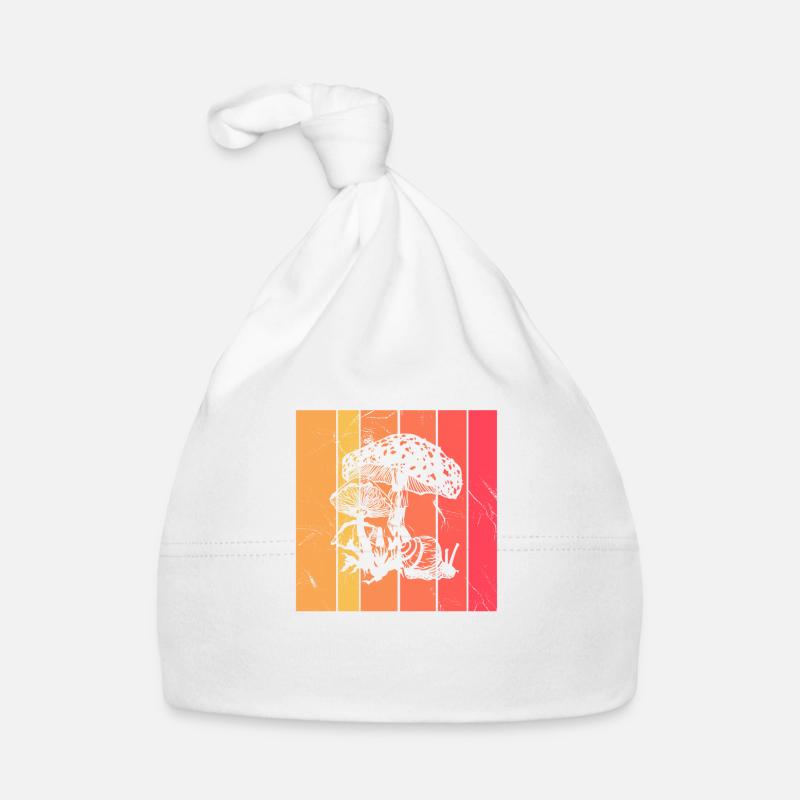 Champignons Champignons Crapaud Crapaud Cadeau Rétro Bonnet bio Bébé