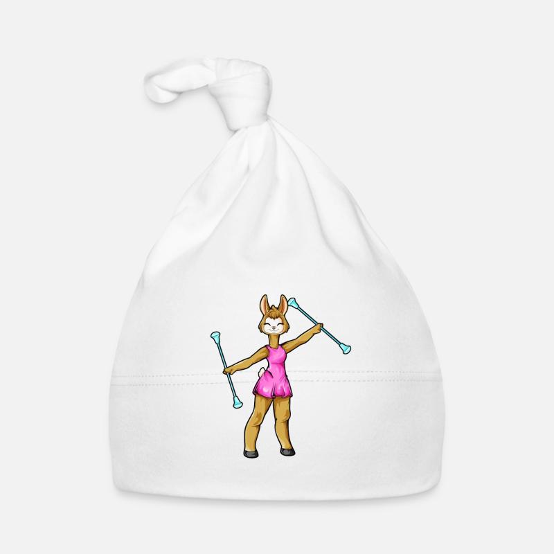 Twirling Lama Organic Baby Cap