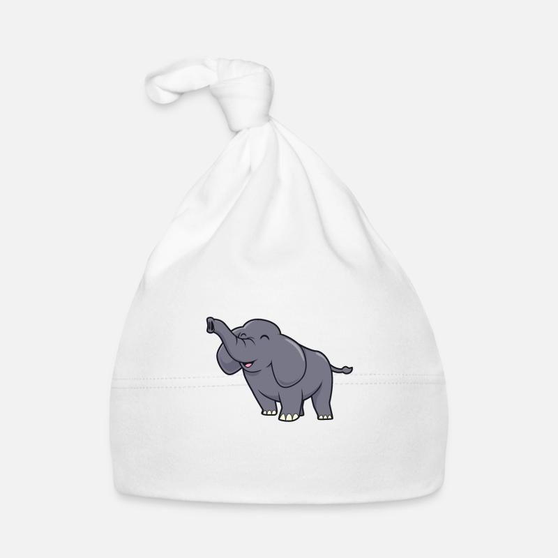 Kawaii Elephant Organic Baby Cap