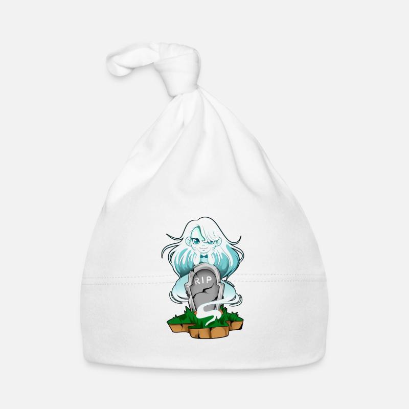 Gothic - Kawaii Ghost Organic Baby Cap