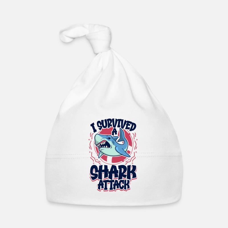 Shark attack Organic Baby Cap