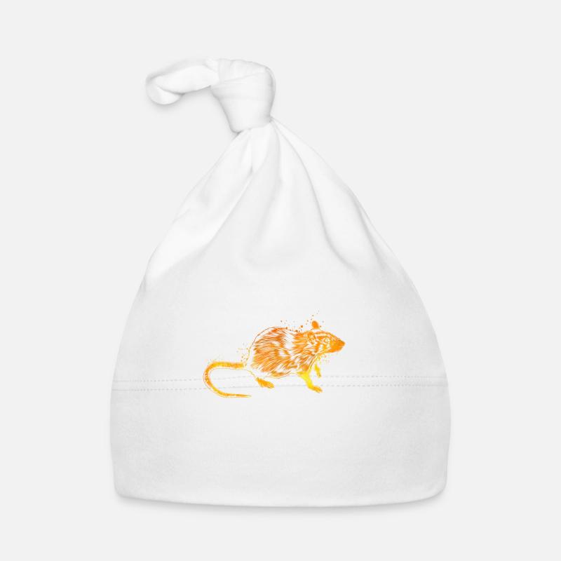 Farbenfrohe Ratte Baby Bio-Mütze