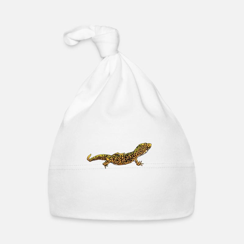 Dessin - Gecko léopard Bonnet bio Bébé