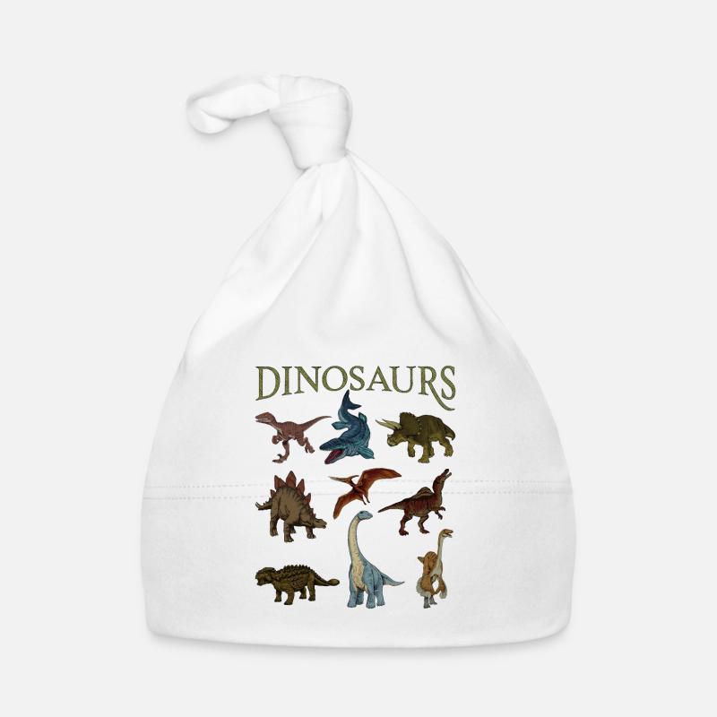 Verschiedene Dinosaurier Baby Bio-Mütze