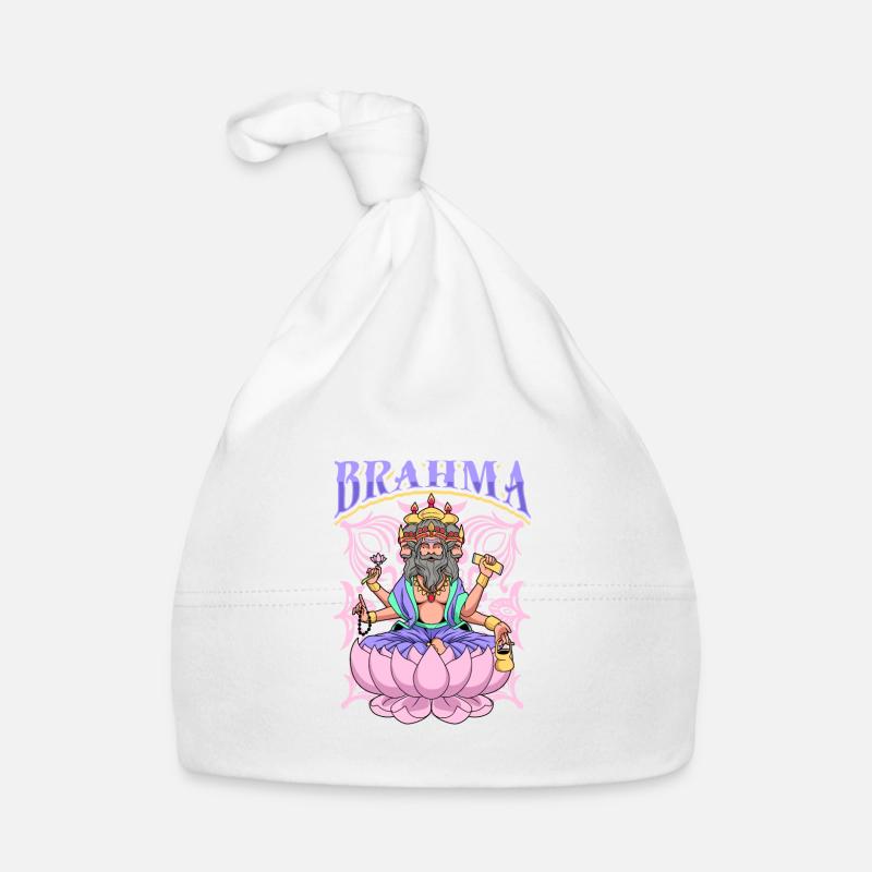 Hindu God - Brahma Organic Baby Cap
