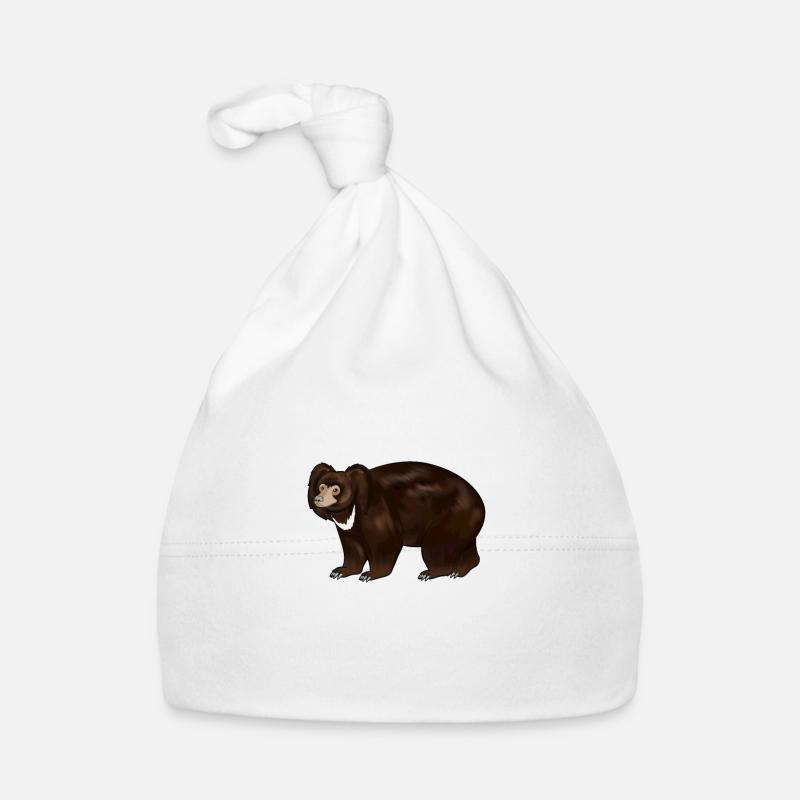 Dessin d’un ours paresseux Bonnet bio Bébé