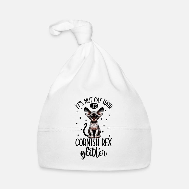 Cats Glitter - Cornish Rex Organic Baby Cap