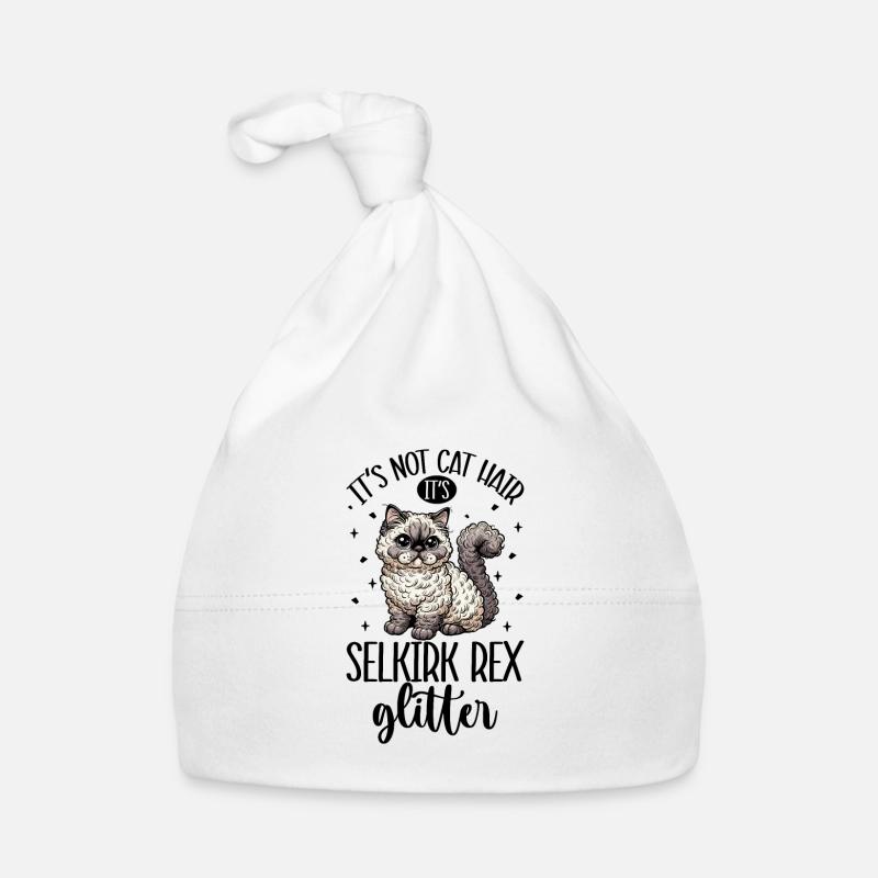 Paillettes Chats - Selkirk Rex Bonnet bio Bébé