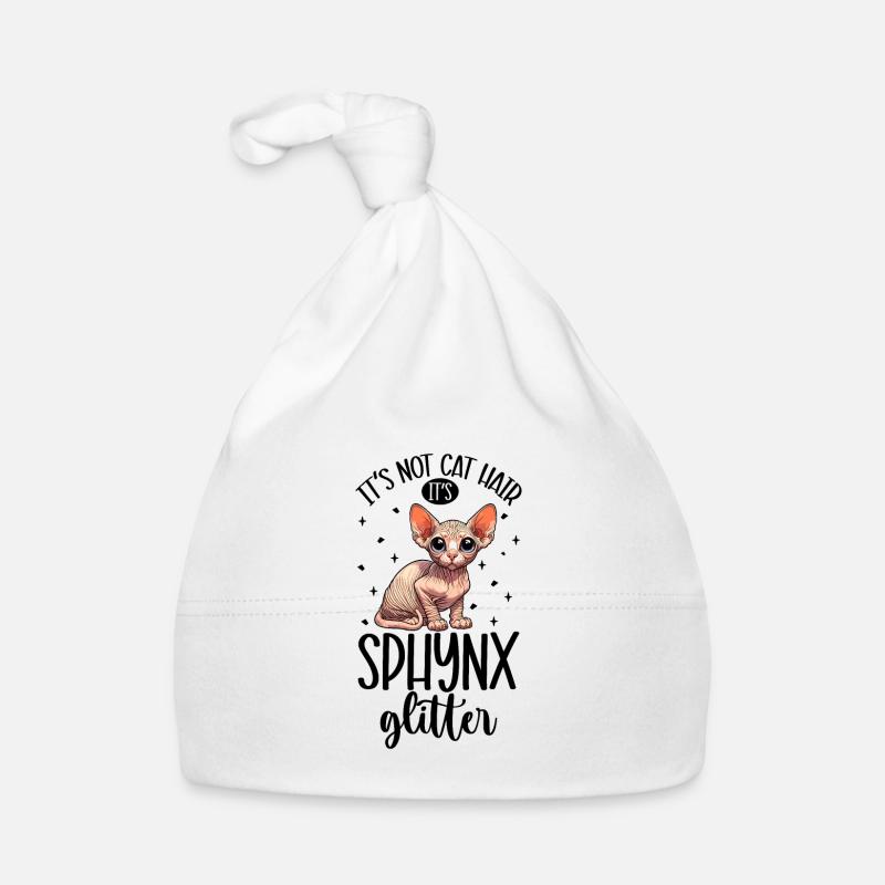 Katzen Glitzer - Sphynx Baby Bio-Mütze