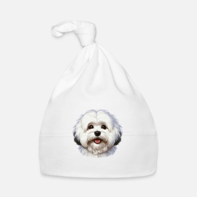 Dog Face - Coton de Tulear Organic Baby Cap