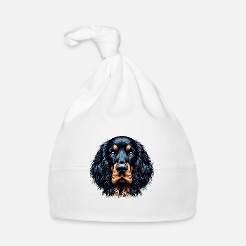 Dog Face - Gordon Setter Organic Baby Cap