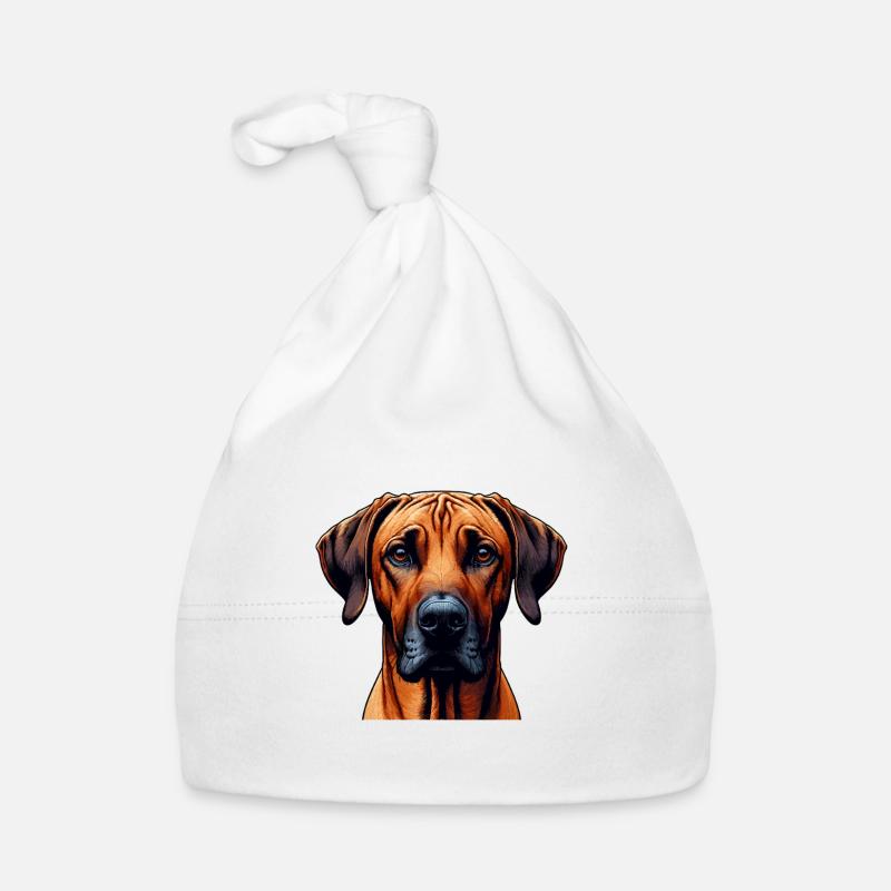 Dog Face - Rhodesian Ridgeback Organic Baby Cap