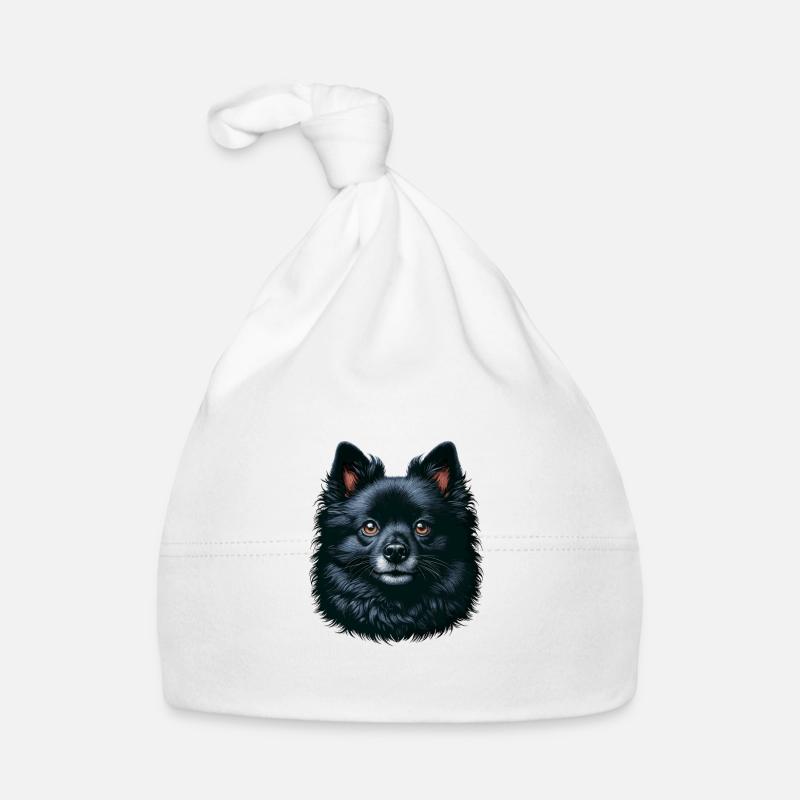 Visage de chien - Schipperke Bonnet bio Bébé