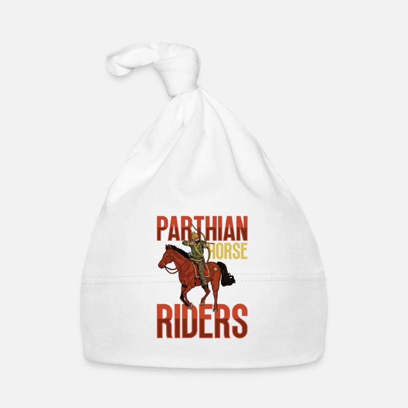 Mit Bogen auf Pferd - Parthischer Reiter Baby Bio-Mütze