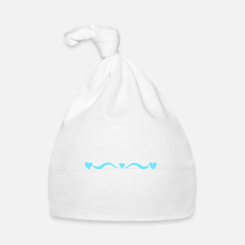 Vague de cœurs de la ligne bleue Bonnet bio Bébé