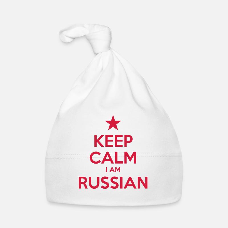 KEEP CALM I AM RUSSIAN Baby Bio-Mütze