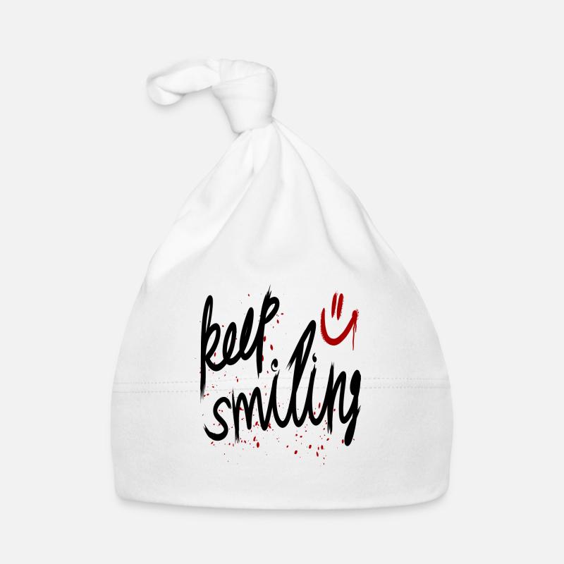 keep smiling Organic Baby Cap